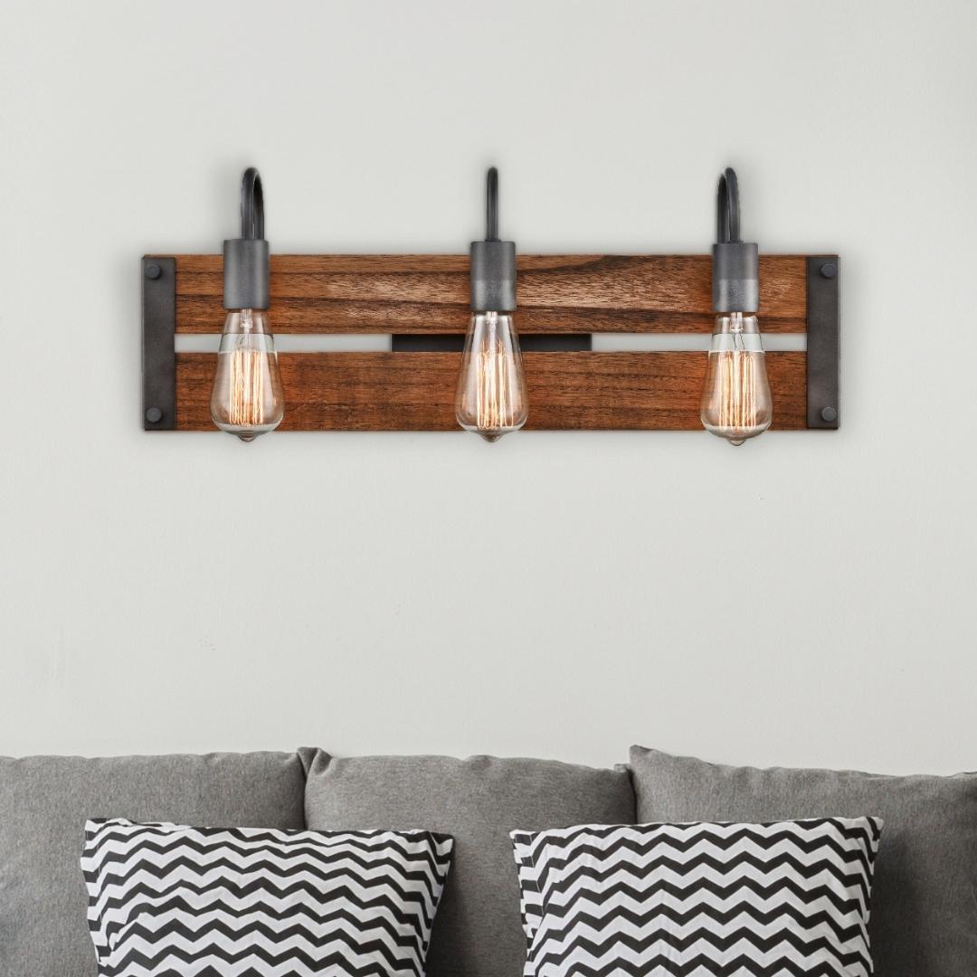 three light flush mount