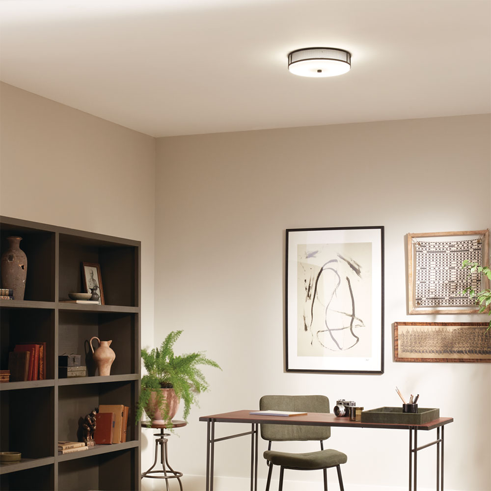 flush light in office